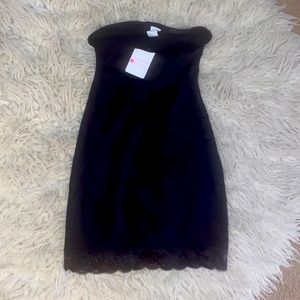 Black tummy control slip